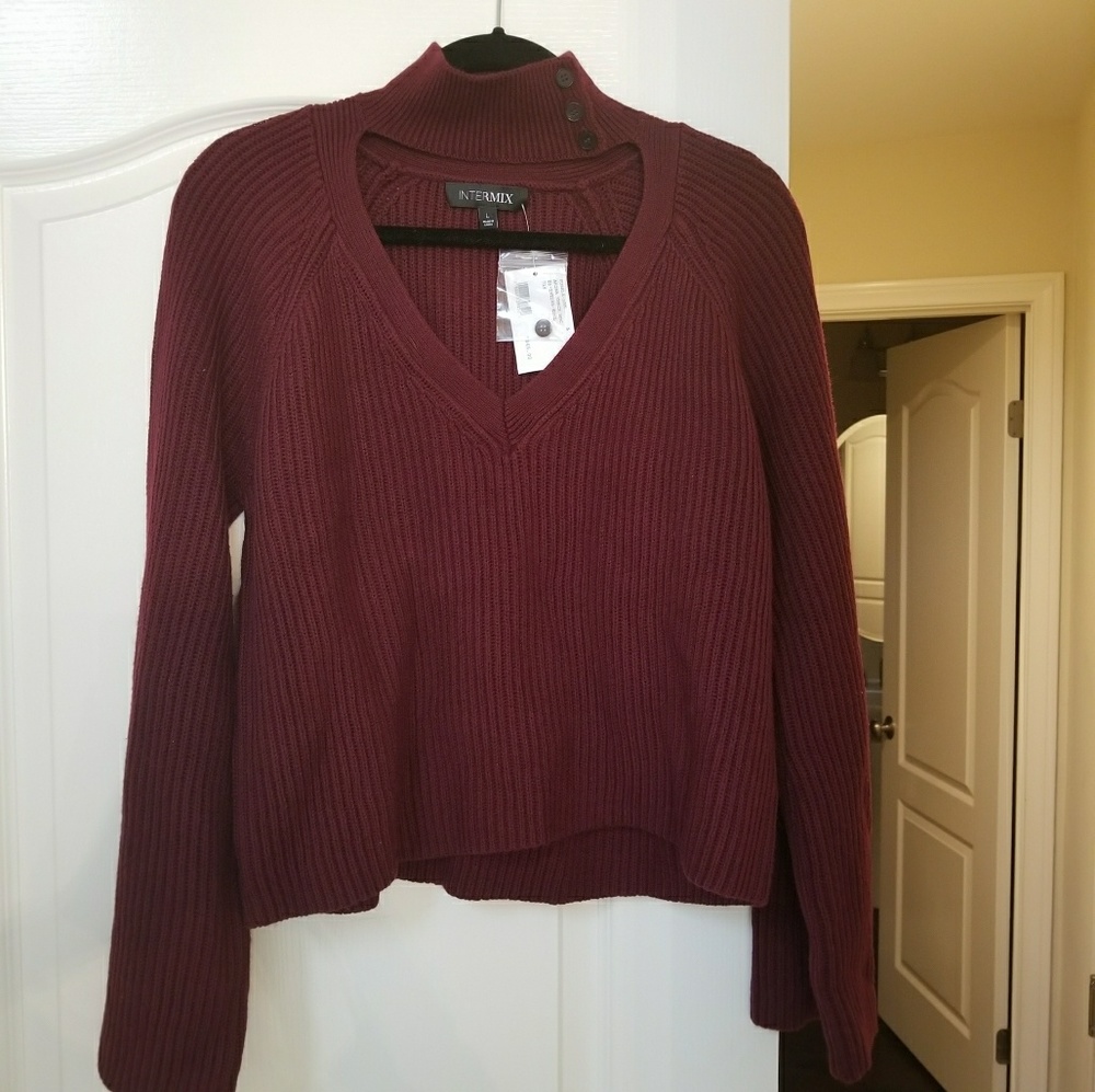 Intermix Mock Turtleneck Sweater